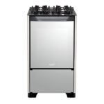 Fogão de pé Dako Magister Style 4Q a gás/elétrico 4 queimadores preto porta cega 60L